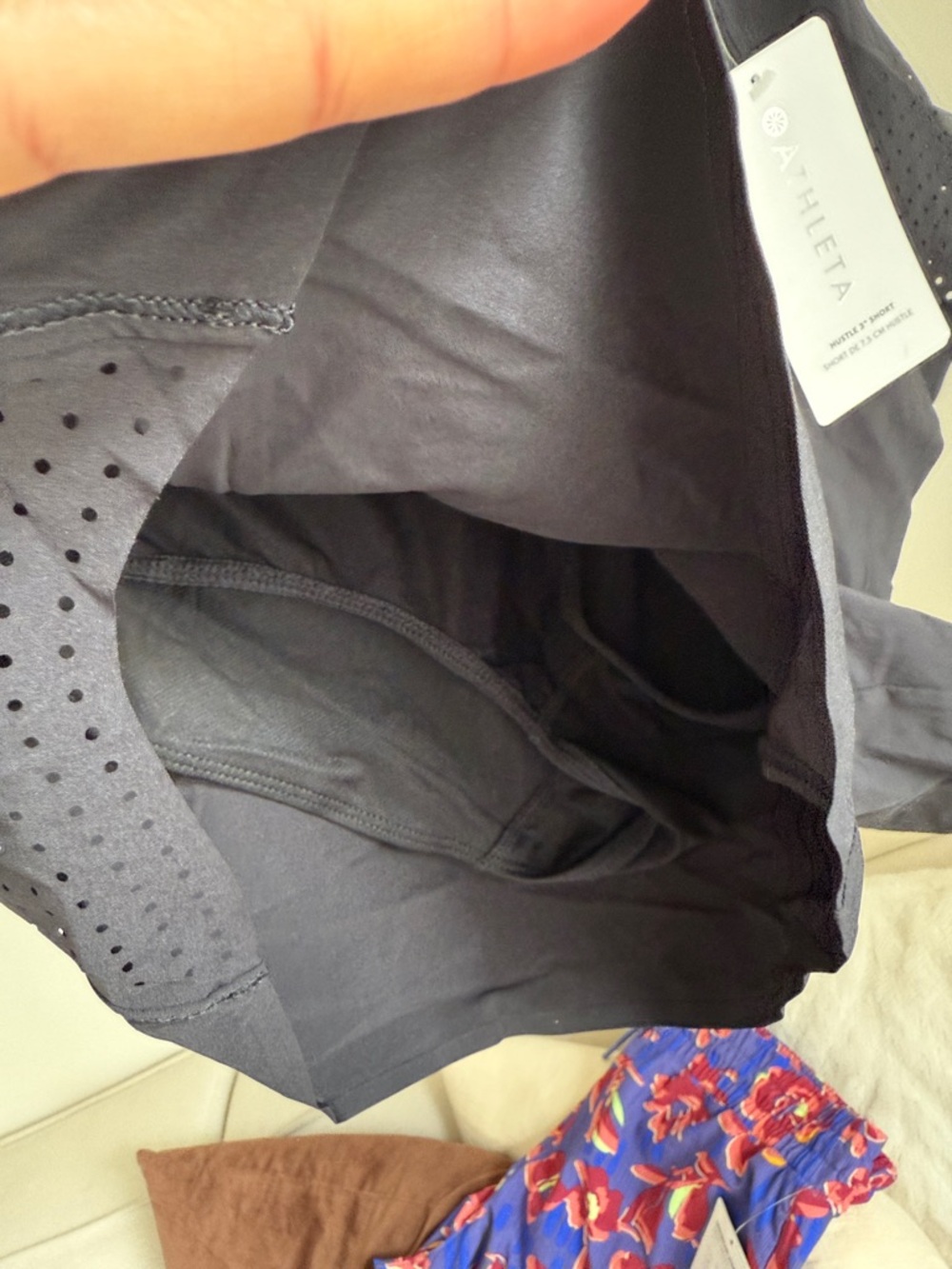 Athleta Black Women's Athletic Shorts with Elastic Waist Hustle 3” shorts‎ - Picture 8 of 11